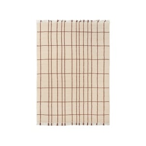 Covor bej/maro aluna din fibre naturale 140x200 cm Sen Ferm Living