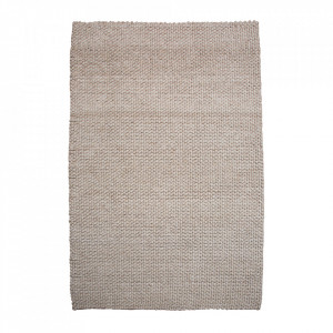 Covor crem din fibre 160x240 cm Wool The Home Collection