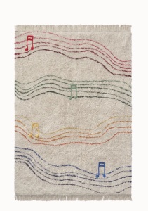 Covor de joaca din bumbac multicolor 170x240 cm Notes Lorena Canals