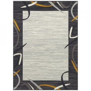 Covor din fibre sintetice gri/galben mustar 180x260 cm Retro Pattern The Home Collection