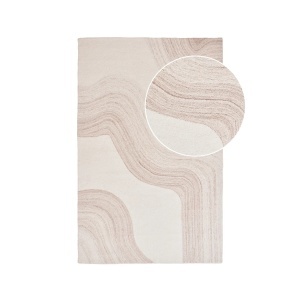 Covor ivoriu/maro din fibre naturale 160x230 cm Surat House Nordic