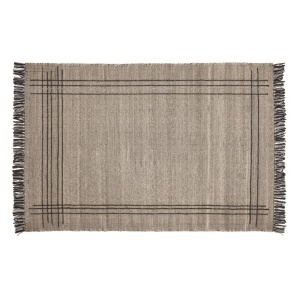 Covor maro/bej din fibre naturale 160x230 cm Eneo Kave Home