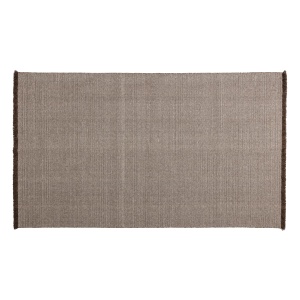 Covor maro/crem din fibre naturale 200x300 cm Weavly Woood
