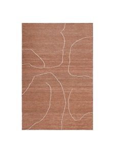 Covor maro teracota din fibre naturale 170x240 cm Gesso Ferm Living