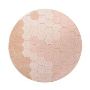 Covor pentru copii multicolor din bumbac 140 cm Honeycomb Rosy Lorena Canals