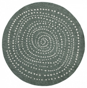 Covor rotund verde din polipropilena Twin Bali Northrugs (diverse dimensiuni)