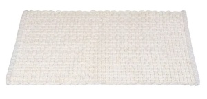 Covoras baie alb din fibre 50x80 cm Ecolio Wenko