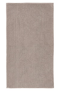 Covoras baie argintiu din fibre sintetice 50x90 cm Monza Lalee