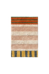 Covoras baie din bumbac multicolor 60x90 cm Color On Clay Lorena Canals