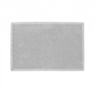Covoras pentru baie din bumbac gri deschis 60x40 cm Miekki Kave Home