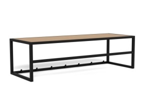 Cuier cu raft din metal negru Seaford Quiet Object