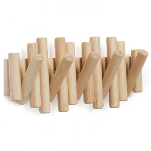 Cuier maro din lemn Picket Umbra