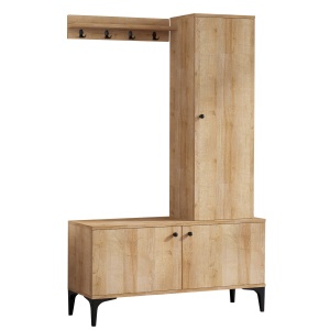 Cuier maro stejar/negru Lex The Home Collection