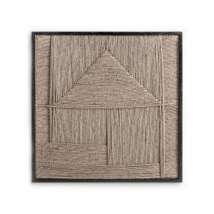 Decoratiune de perete maro din fibre naturale 90x90 cm Tehuti Art Vical Home
