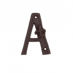 Decoratiune de perete maro din metal 8x12 cm A Esschert Design