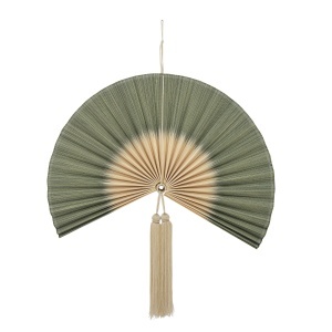Decoratiune de perete verde din bambus 70x75 cm Jaime Bloomingville