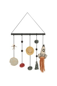 Decoratiune suspendabila din bumbac multicolor Cosmos Lorena Canals