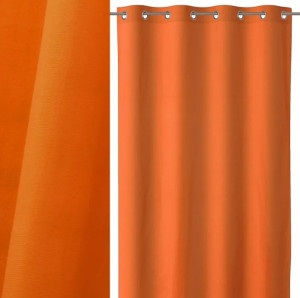 Draperie portocalie din bumbac si poliester 140x260 cm Loving Colors Teresa Unimasa