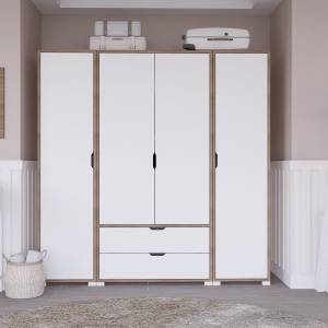 Dulap alb 183 cm Nisan 1600-018 The Home Collection