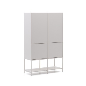 Dulap alb din metal 160 cm Vedrana Kave Home