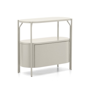 Dulap baie alb din metal Arely Kave Home