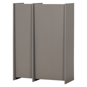 Dulap gri deschis 140 cm Brock Woood