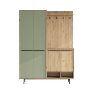 Dulap lobby maro stejar/verde 196 cm Ivy The Home Collection
