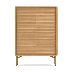 Dulap maro din lemn 144 cm Lenon Kave Home