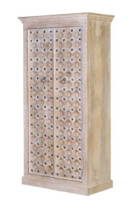 Dulap maro din lemn 190 cm Bakhra Natural Giner y Colomer