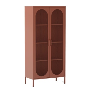 Dulap maro teracota din metal 170 cm Diora Quiet Object