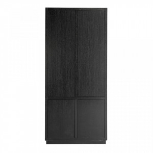 Dulap negru din lemn 220 cm Oakura Richmond Interiors