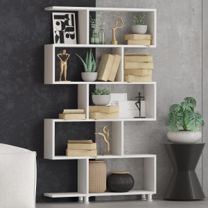 Etajera alba 156 cm Nilufer The Home Collection
