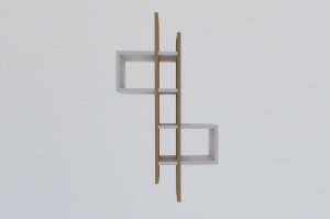 Etajera de perete maro/alb 108 cm Emse The Home Collection