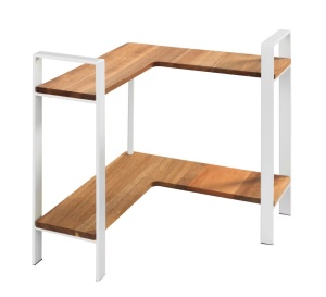 Etajera maro/alba din metal 33 cm Louisa Corner Wenko