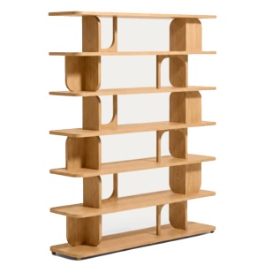 Etajera maro deschis din lemn 188 cm Aduma Kave Home