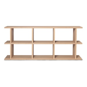 Etajera maro deschis din lemn 72 cm Kona 3x2 Ferm Living