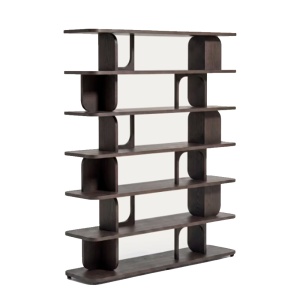 Etajera maro inchis din lemn 188 cm Aduma Kave Home