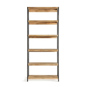 Etajera maro/neagra din lemn 214 cm Buia Vical Home