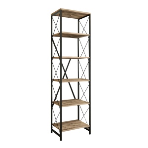 Etajera maro/neagra din metal 180 cm Suadiye The Home Collection