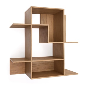 Etajera modulara maro 80 cm Ina Oak Kave Home
