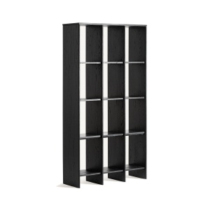 Etajera neagra din lemn 210 cm Nara Vical Home