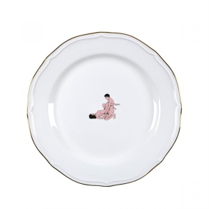 Farfurie intinsa alba din ceramica 27cm Seikantai Seletti