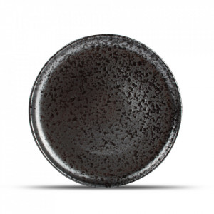 Farfurie intinsa neagra din portelan 28,5 cm Oxido Fine2Dine