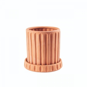 Farfurioara pentru ghiveci maro din ceramica 30 cm Greca Dorico Seletti