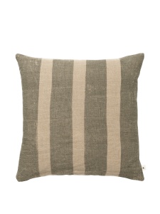 Fata de perna bej/verde din fibre naturale 50x50 cm Oleo Ferm Living
