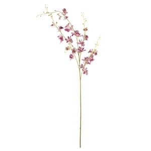 Floare artificiala roz/verde din fibre sintetice 109 cm Orchid Bloomingville