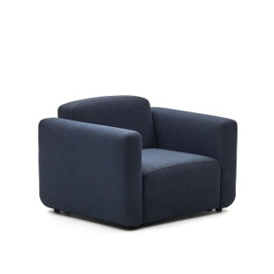 Fotoliu albastru din textil Neom Kave Home