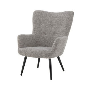 Fotoliu bej din textil Perry Bloomingville