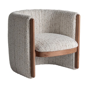 Fotoliu bej/maro din textil Erbach Vical Home