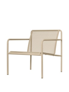 Fotoliu exterior crem din metal Dapple Ferm Living